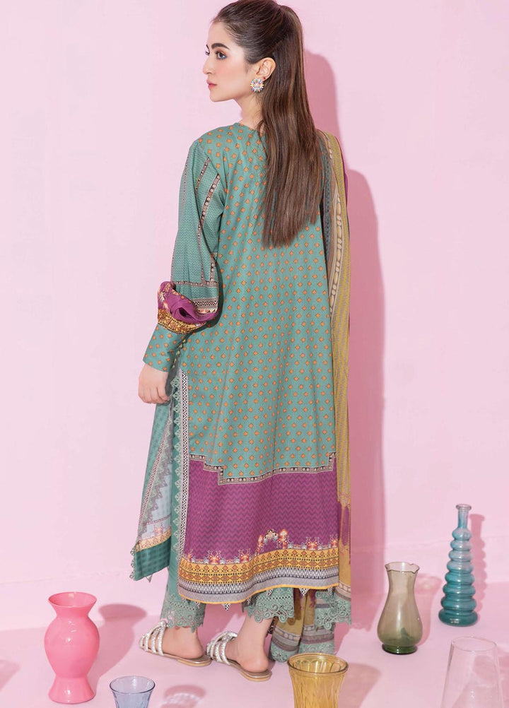 Spring Fling by Rang Rasiya Printed Lawn Suits Unstitched 3 Piece RR21SF 708 Sea Green - Summer Collection