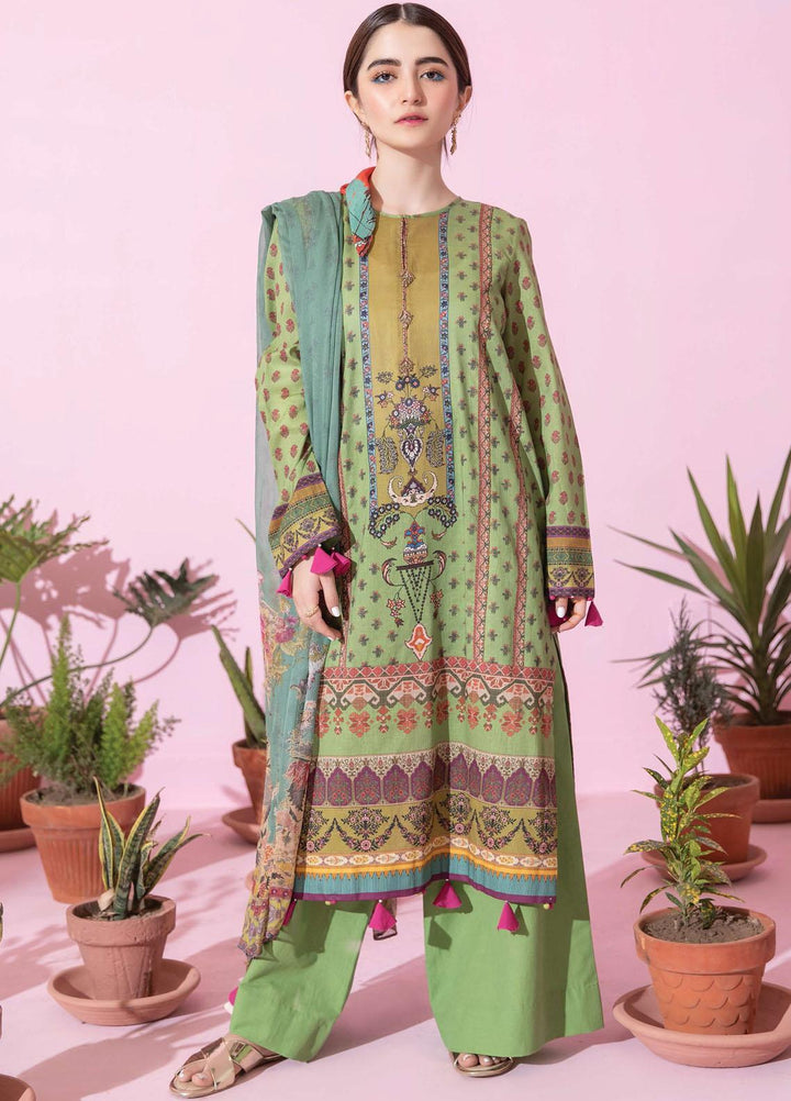 Spring Fling by Rang Rasiya Printed Lawn Suits Unstitched 3 Piece RR21SF 709 Sage Green - Summer Collection