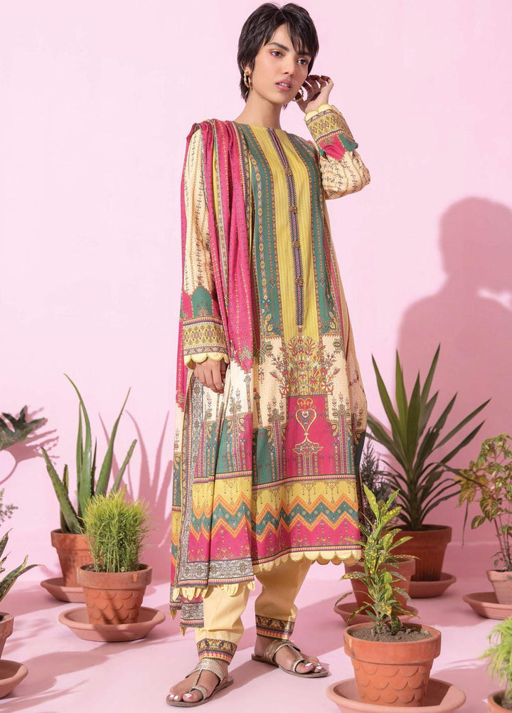 Spring Fling by Rang Rasiya Printed Lawn Suits Unstitched 3 Piece RR21SF 714 Golden Topaz - Summer Collection