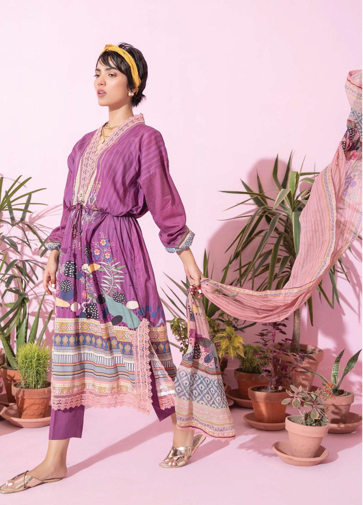 Spring Fling by Rang Rasiya Printed Lawn Suits Unstitched 3 Piece RR21SF 715 Berry Floral - Summer Collection