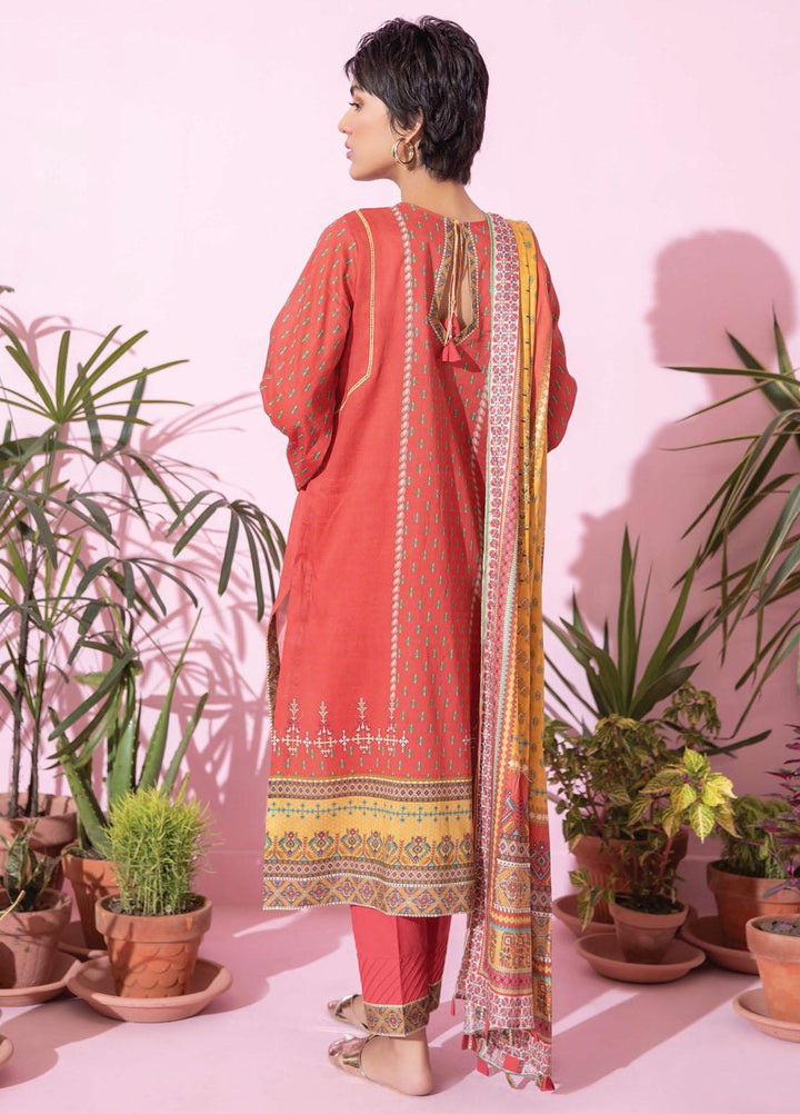 Spring Fling by Rang Rasiya Printed Lawn Suits Unstitched 3 Piece RR21SF 717 Mango Truffle - Summer Collection
