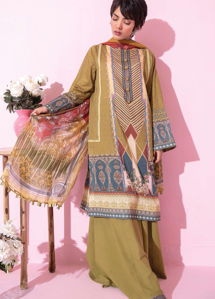 Spring Fling by Rang Rasiya Printed Lawn Suits Unstitched 3 Piece RR21SF 719 Olive Tree - Summer Collection