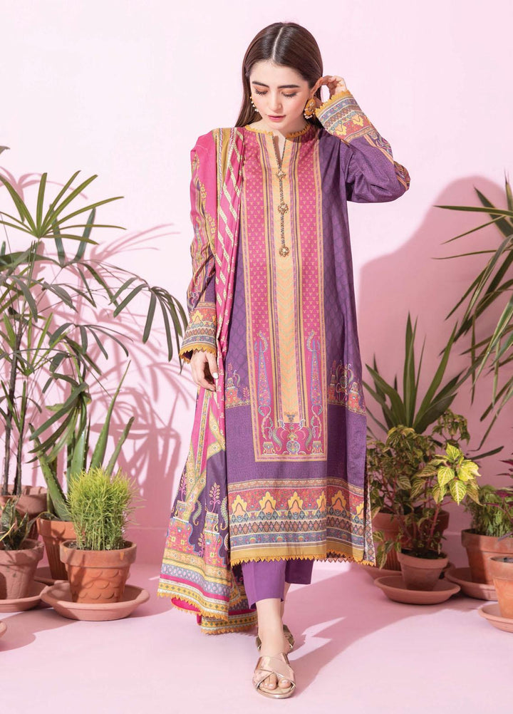 Spring Fling by Rang Rasiya Printed Lawn Suits Unstitched 3 Piece RR21SF 720 Grape Juice - Summer Collection