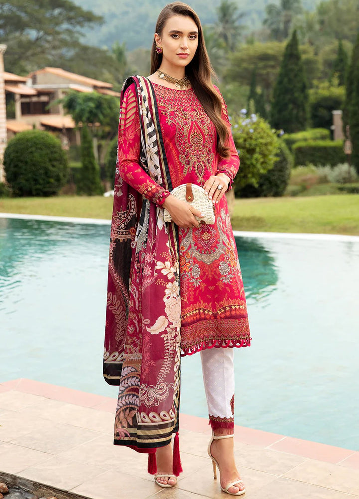 Springtime Ballet by Gulaal Embroidered Lawn Suits Unstitched 3 Piece GL24SB D-04 Cherie - Spring Summer Collection
