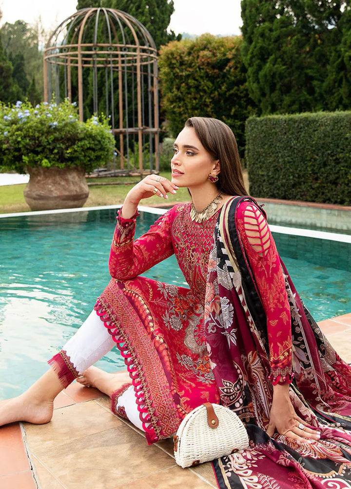 Springtime Ballet by Gulaal Embroidered Lawn Suits Unstitched 3 Piece GL24SB D-04 Cherie - Spring Summer Collection