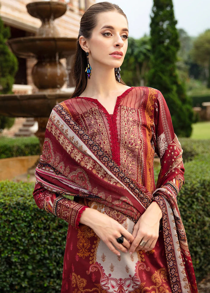 Springtime Ballet by Gulaal Embroidered Lawn Suits Unstitched 3 Piece GL24SB D-09 Amaryllis - Spring Summer Collection