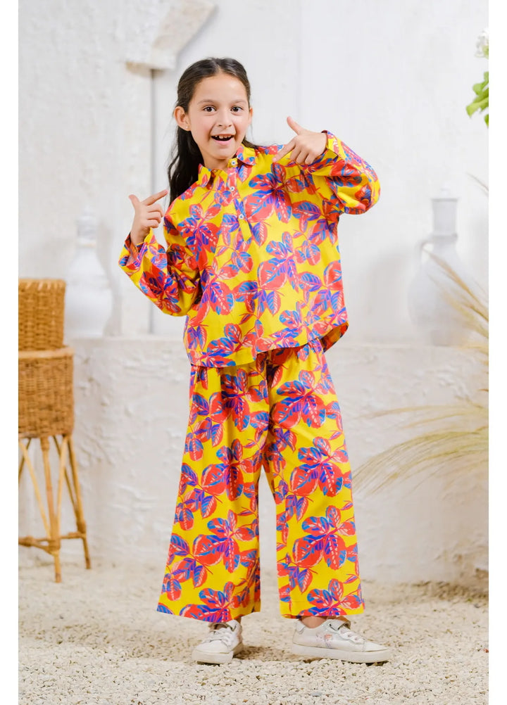Sprinkles Pret Casual Cambric 2 Piece Suit Tropical Blaze