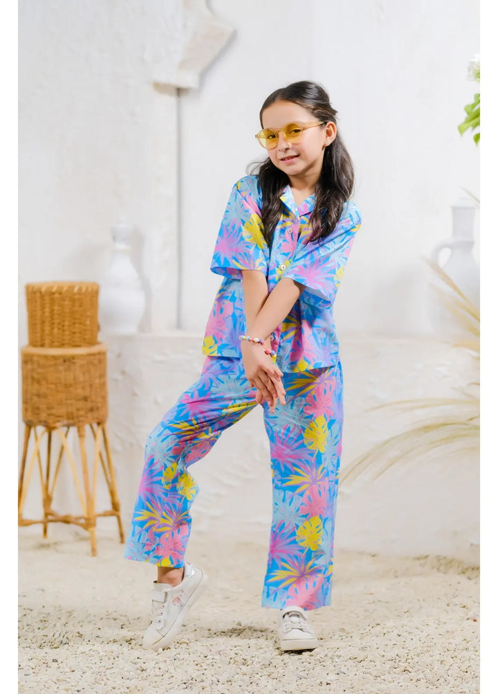 Sprinkles Pret Casual Cambric 2 Piece Suit Tropical Dreamscape