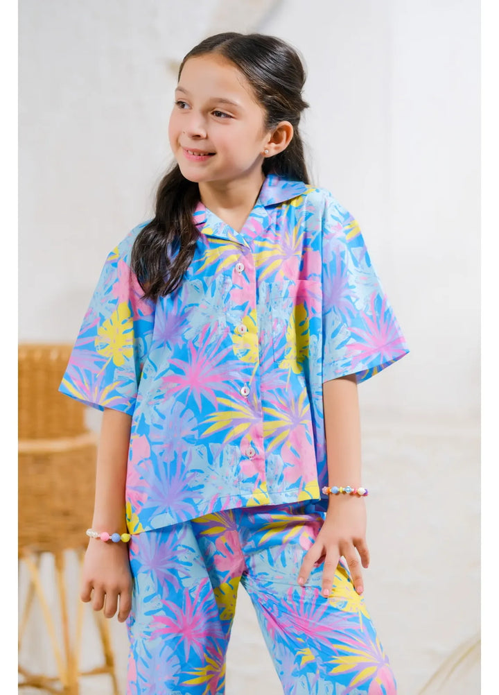 Sprinkles Pret Casual Cambric 2 Piece Suit Tropical Dreamscape