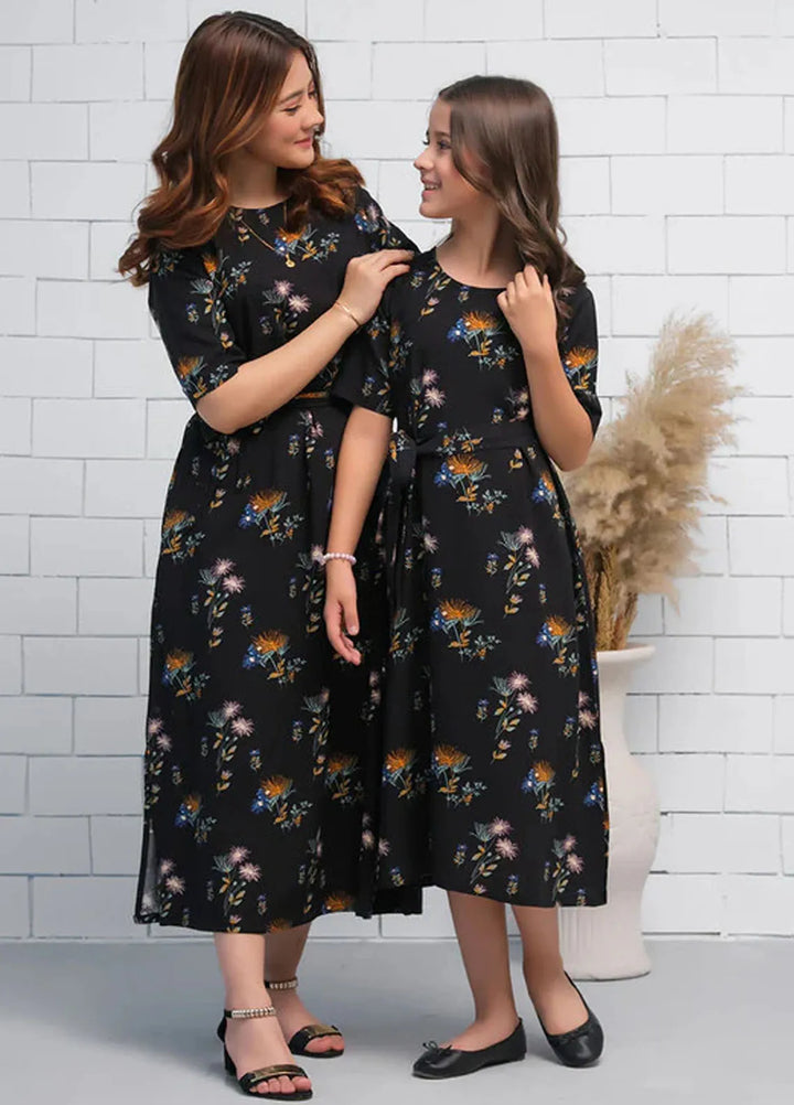 Sprinkles Pret Casual Cambric Long Shirt Black Floral