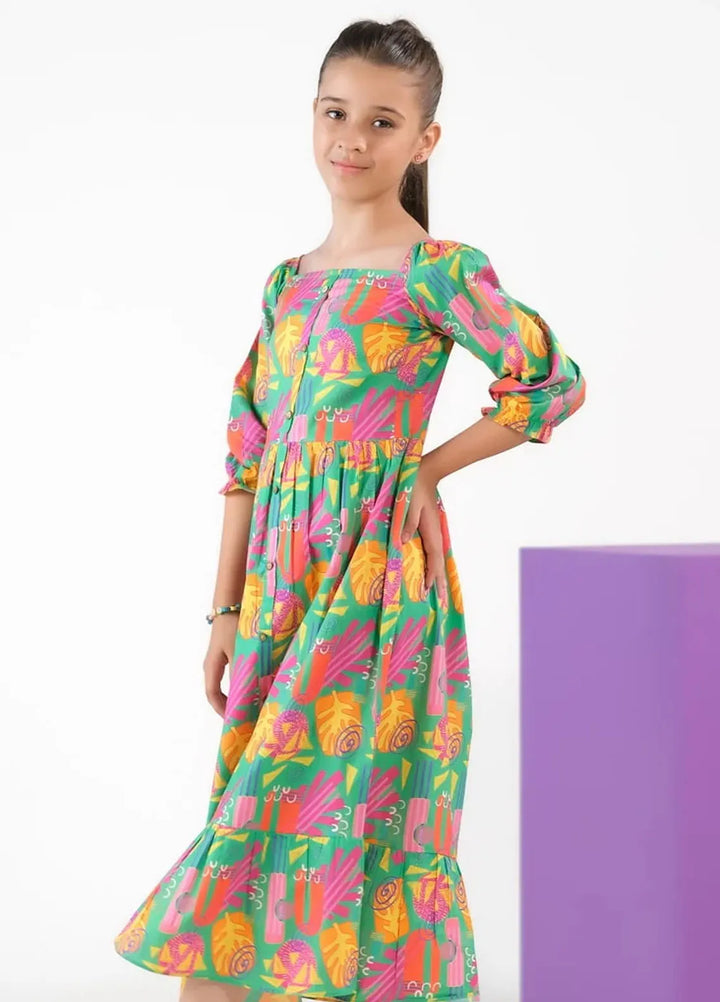 Sprinkles Pret Casual Cambric Long Shirt Freeform Forest