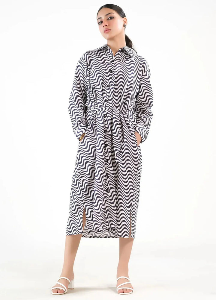 Sprinkles Pret Casual Cambric Long Shirt Illusion Cambric