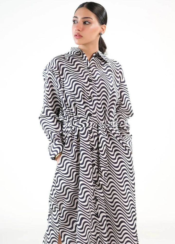 Sprinkles Pret Casual Cambric Long Shirt Illusion Cambric