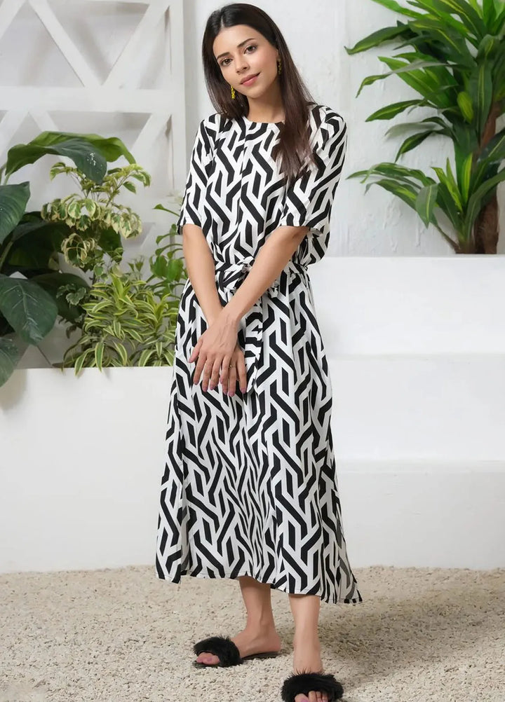 Sprinkles Pret Casual Cambric Long Shirt Monochrome Mirage Allover