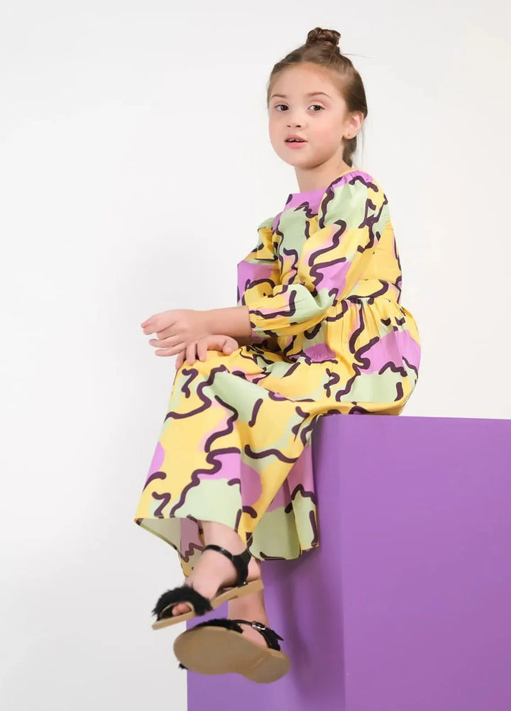 Sprinkles Pret Casual Cambric Long Shirt Pastel Strokes