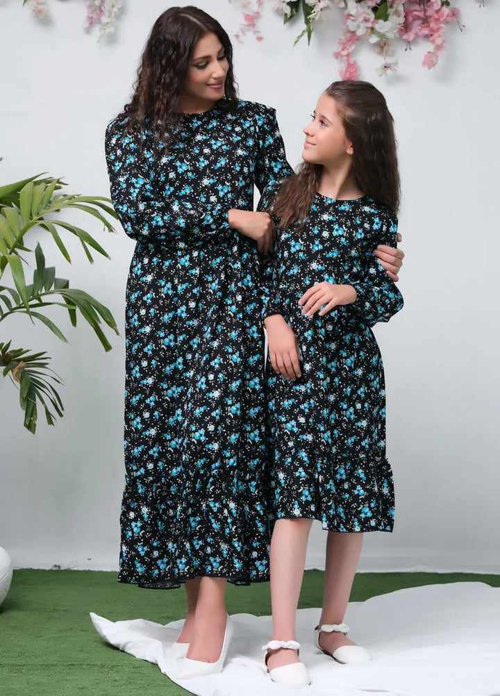 Sprinkles Pret Casual Cambric Long Shirt The Duo Black Allover Flover