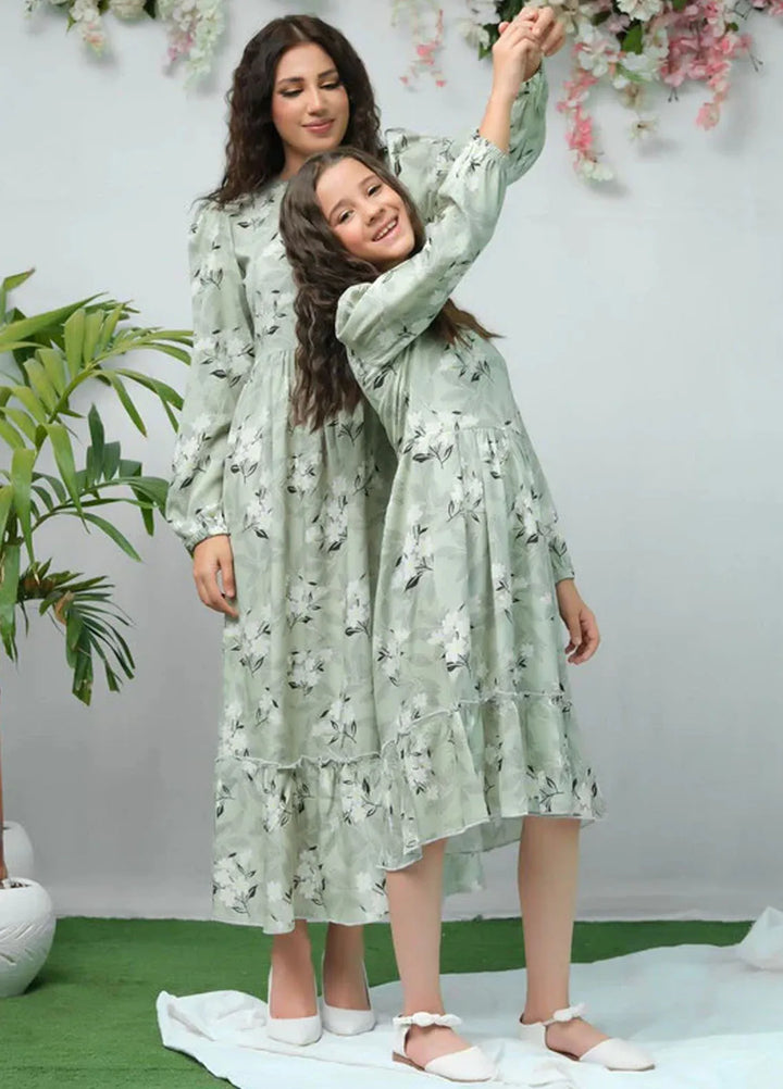 Sprinkles Pret Casual Cambric Long Shirt The Duo Green White Flover