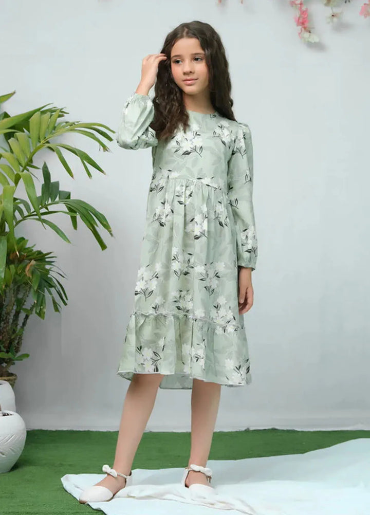 Sprinkles Pret Casual Cambric Long Shirt The Duo Green White Flover