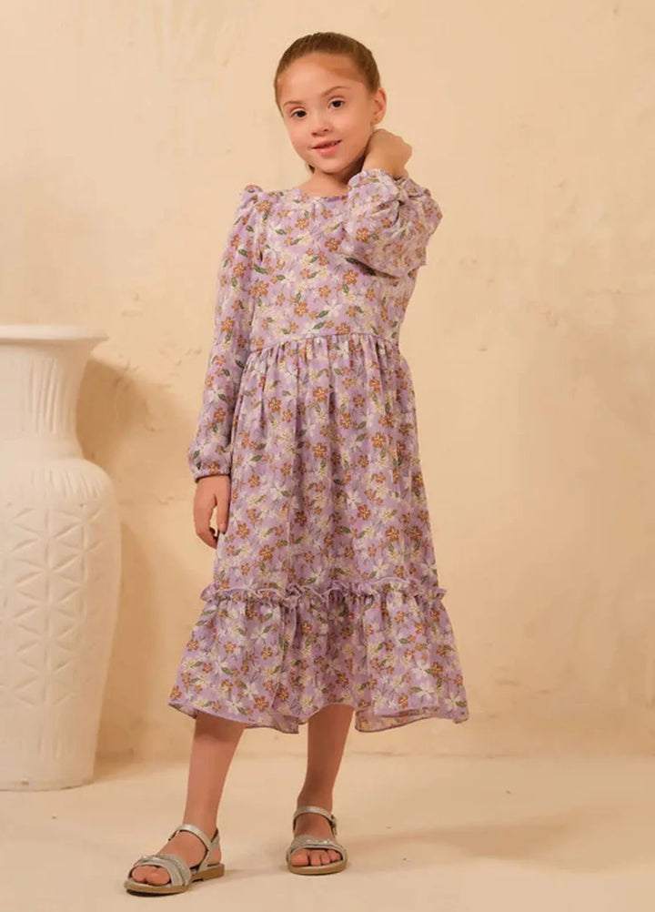 Sprinkles Pret Casual Cambric Long Shirt The Duo-Lavender Bliss Allover Floral