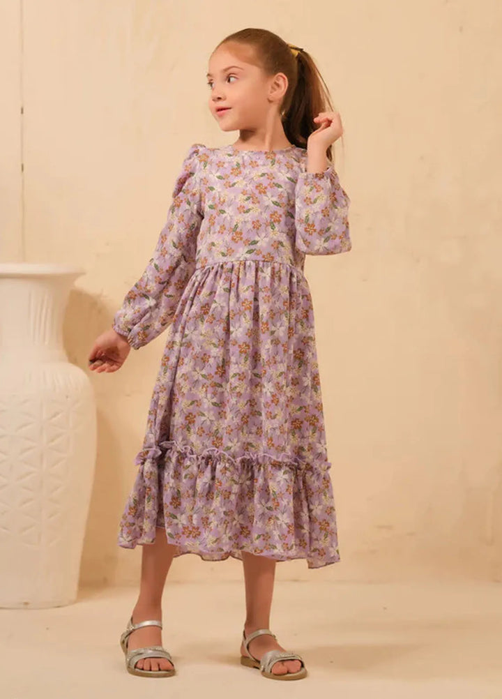 Sprinkles Pret Casual Cambric Long Shirt The Duo-Lavender Bliss Allover Floral