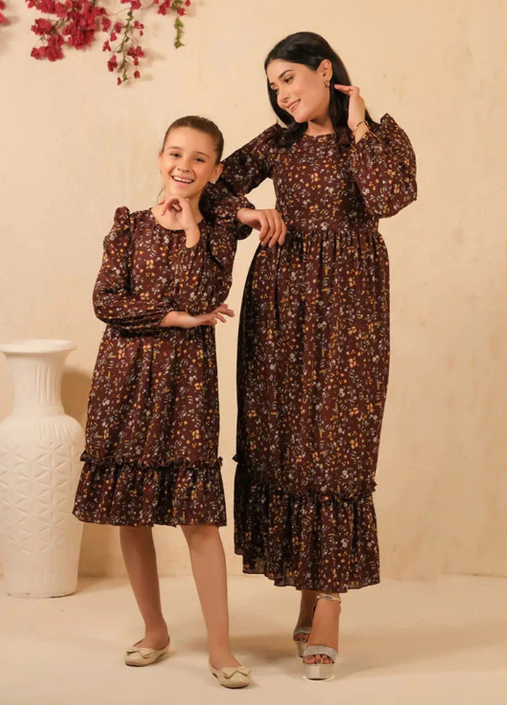 Sprinkles Pret Casual Cambric Long Shirt The Duo-Mocha Dream Allover Floral