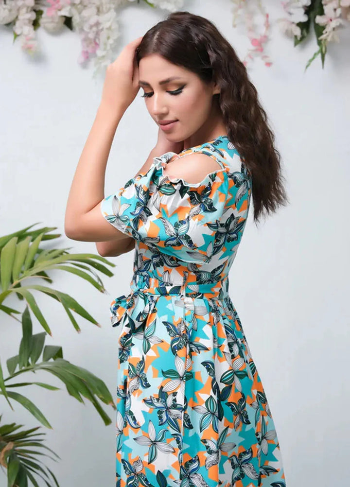 Sprinkles Pret Casual Cambric Long Shirt The Duo Multi Allover Flover