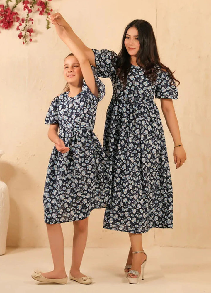 Sprinkles Pret Casual Cambric Long Shirt The Duo-Navy Twilight Allover Floral