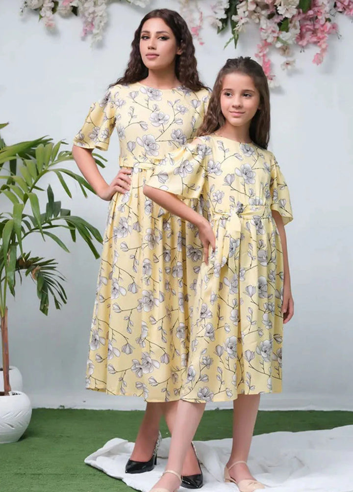 Sprinkles Pret Casual Cambric Long Shirt The Duo Yellow Allover Flover Short Sleeve