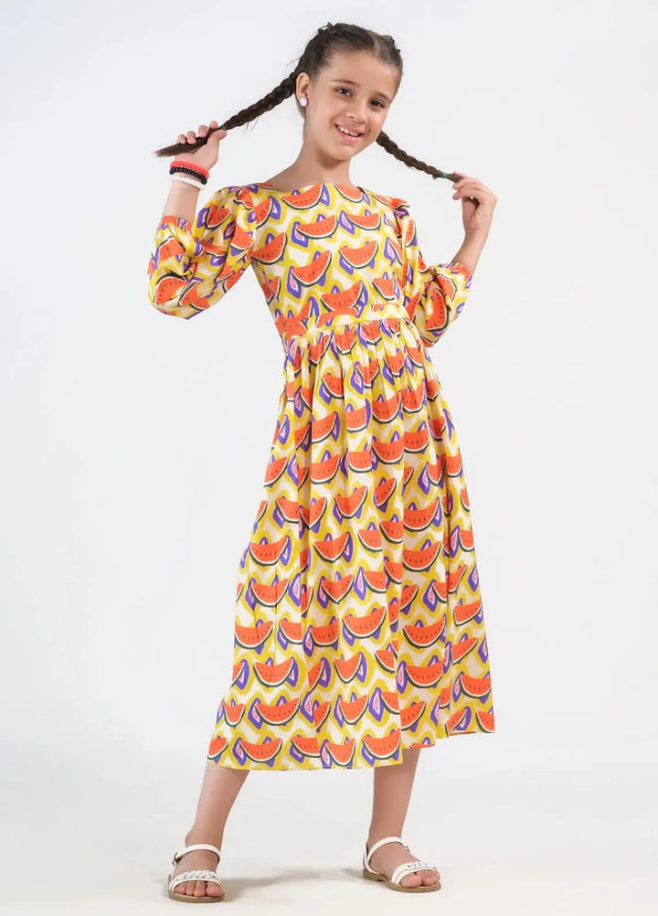 Sprinkles Pret Casual Cambric Long Shirt Watermelon Whirl