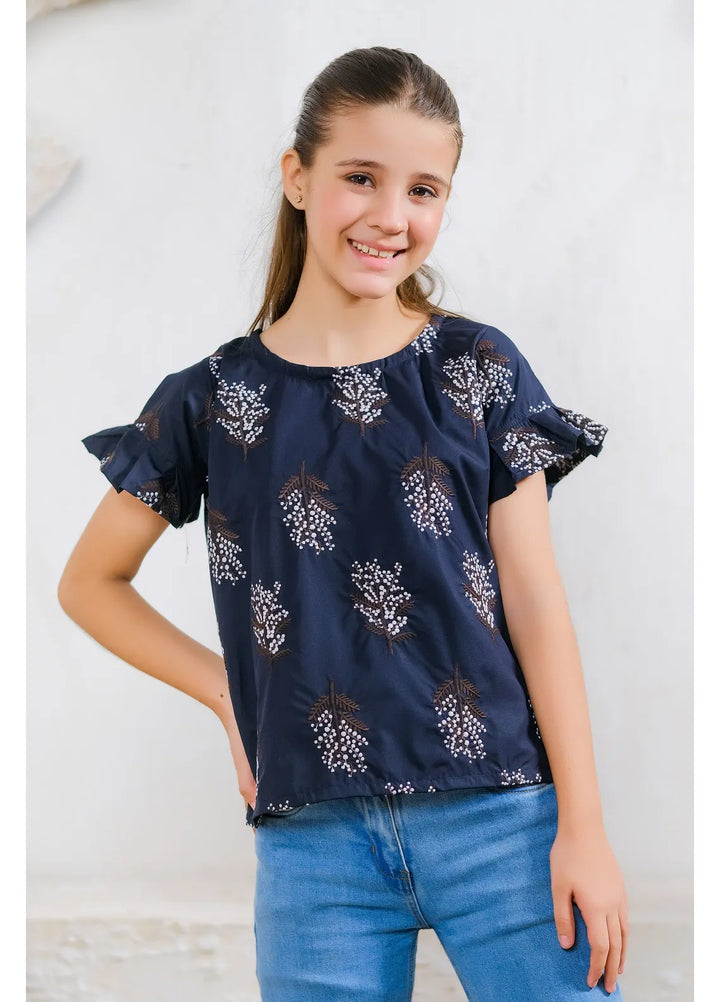 Sprinkles Pret Casual Cotton Shirt Black & White Floral Print