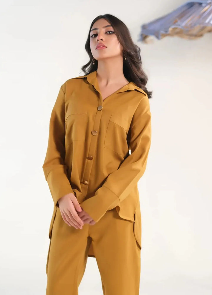Sprinkles Pret Casual Crepe 2 Piece Suit Ochre