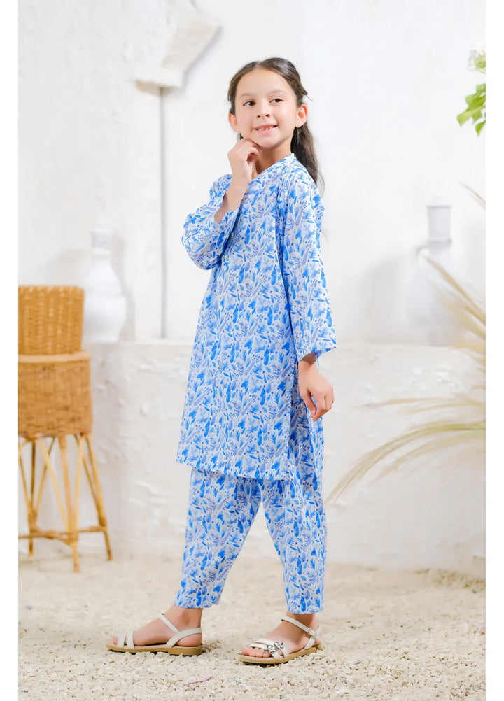 Sprinkles Pret Casual Lawn 2 Piece Suit Blue Floral Dream