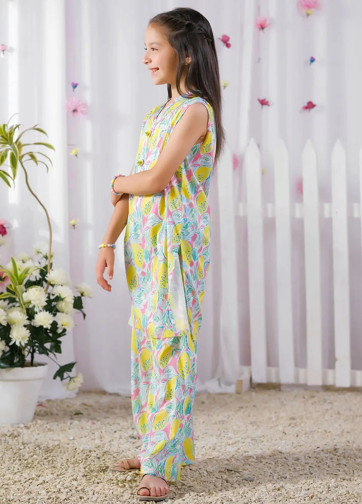 Sprinkles Pret Casual Lawn 2 Piece Suit Tangy