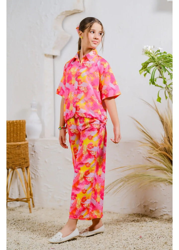 Sprinkles Pret Casual Lawn 2 Piece Suit Tropical Sunset