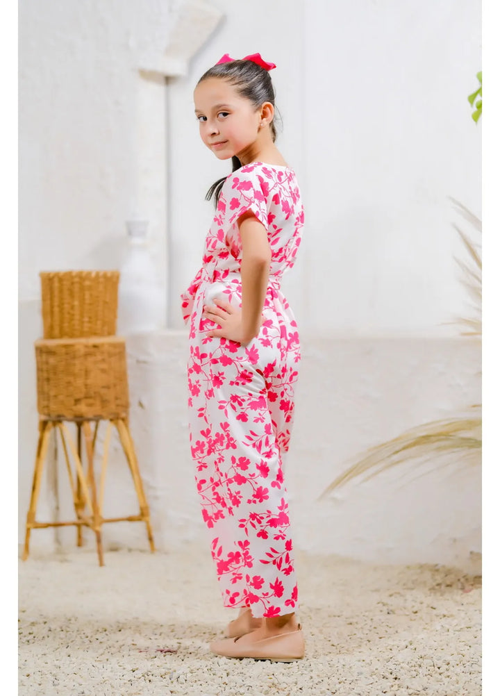 Sprinkles Pret Casual Mix Cotton Jumpsuit Pink Petals