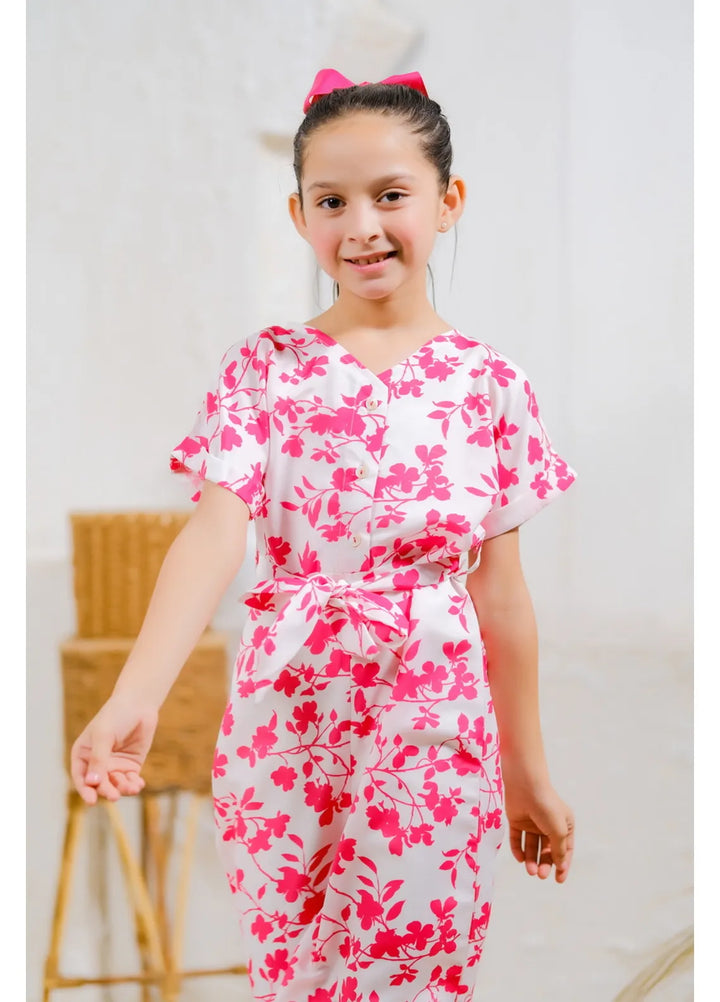 Sprinkles Pret Casual Mix Cotton Jumpsuit Pink Petals