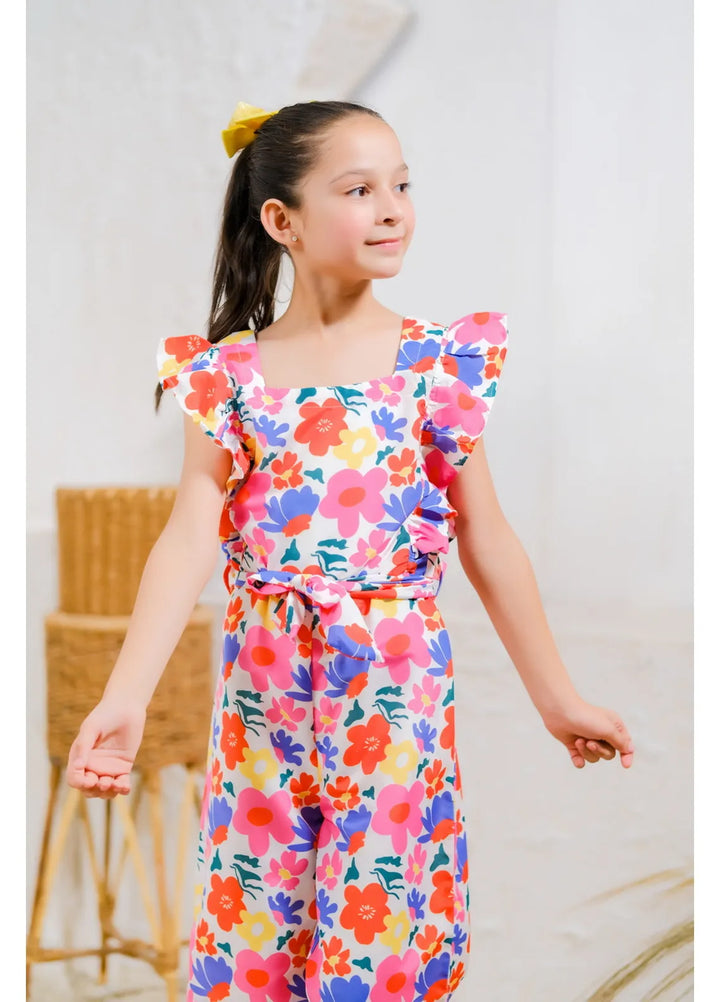 Sprinkles Pret Casual Mix Cotton Jumpsuit Sunny Blossoms