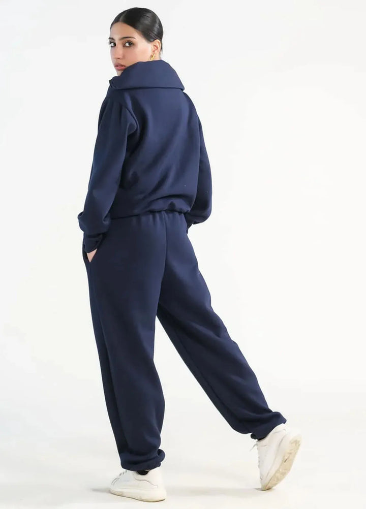 Sprinkles Pret Co ord Fleece 2 Piece Suit SPDR405 Zippi- Navy