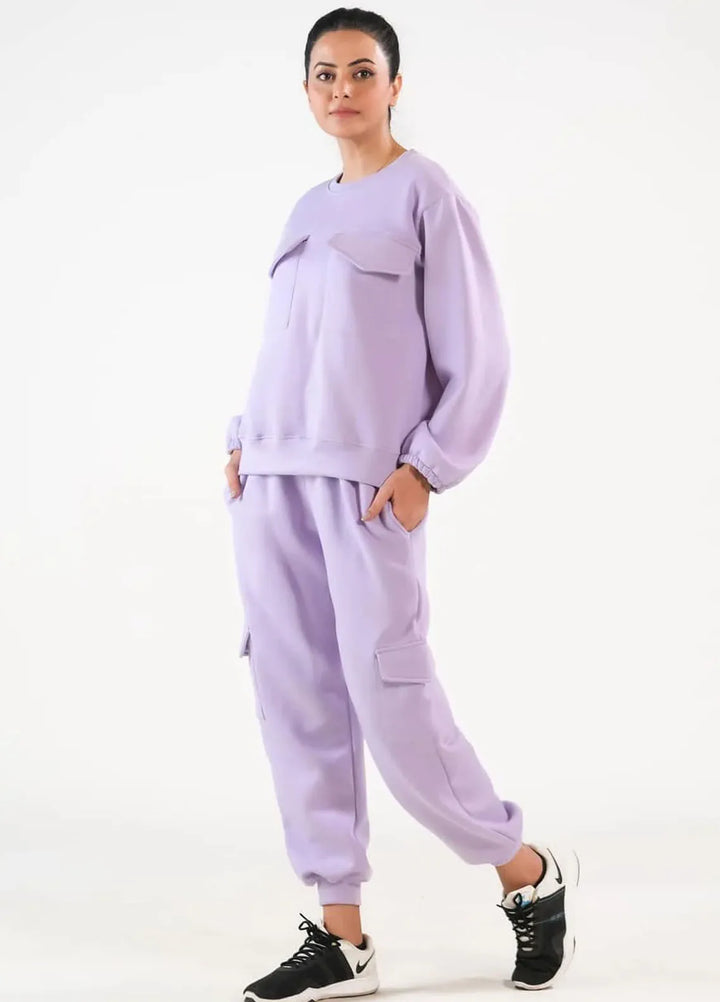 Sprinkles Pret Co ord Fleece 2 Piece Suit SPDR408 Flappy - Lilac