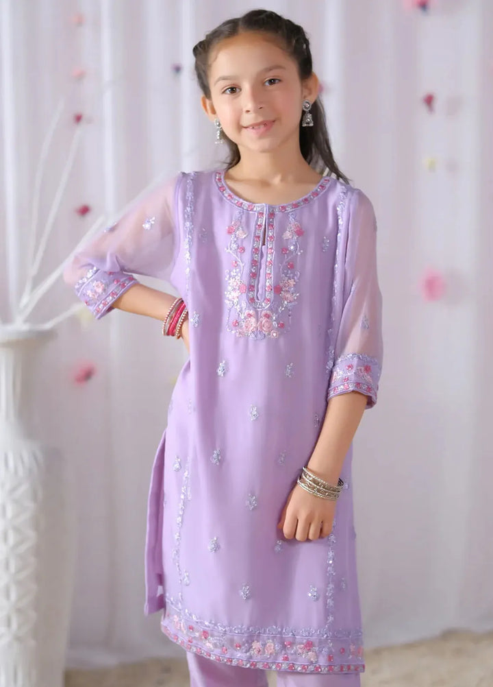 Sprinkles Pret Embroidered Chiffon 2 Piece Suit Jasmine