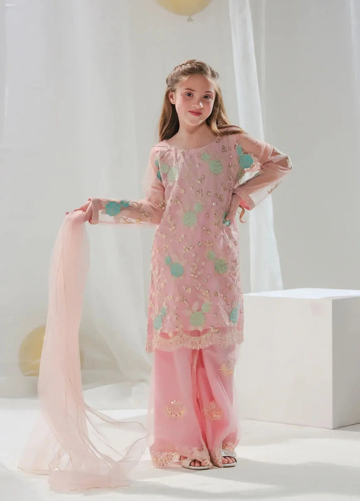 Sprinkles Pret Embroidered Net 3 Piece Suit Aiza