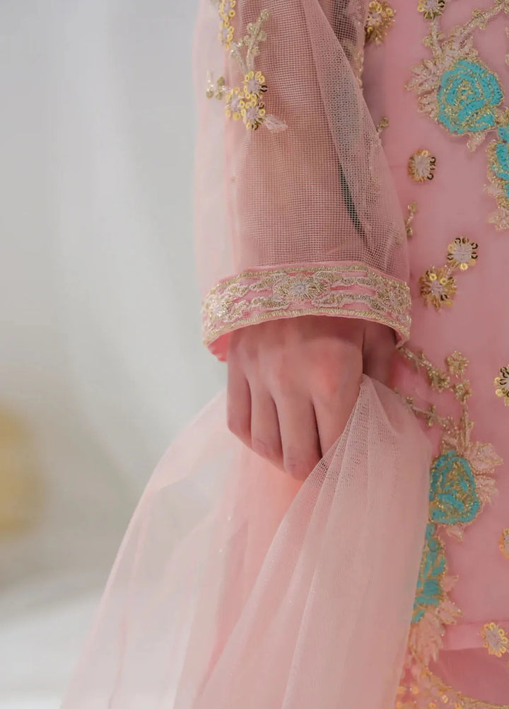 Sprinkles Pret Embroidered Net 3 Piece Suit Aiza