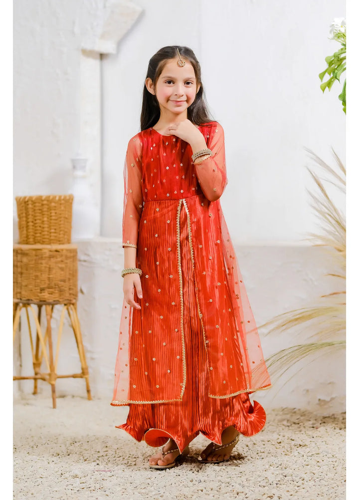 Sprinkles Pret Festive Raw Silk Long Dress Amber Radiance