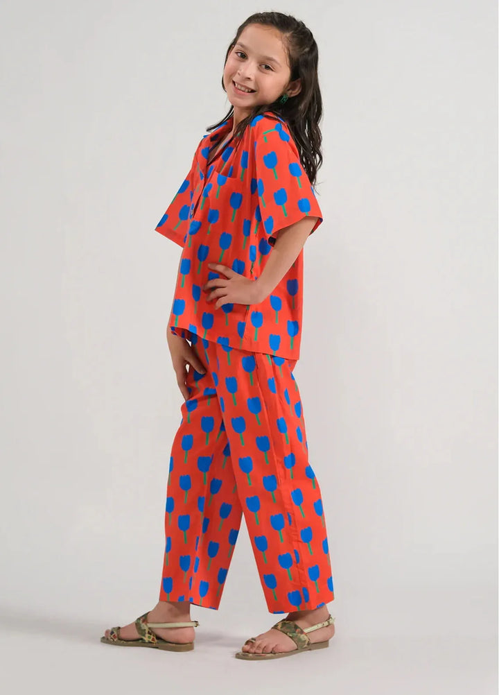 Sprinkles Pret Printed Cotton 2 Piece Suit SPDR658 Tulip Charm