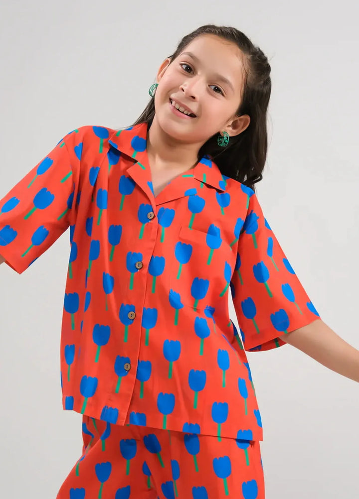 Sprinkles Pret Printed Cotton 2 Piece Suit SPDR658 Tulip Charm