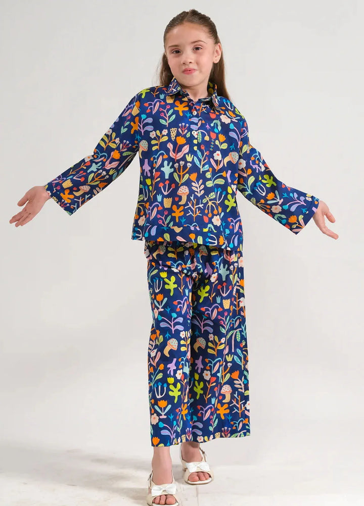 Sprinkles Pret Printed Cotton 2 Piece Suit SPDR664 Floral Nocturne