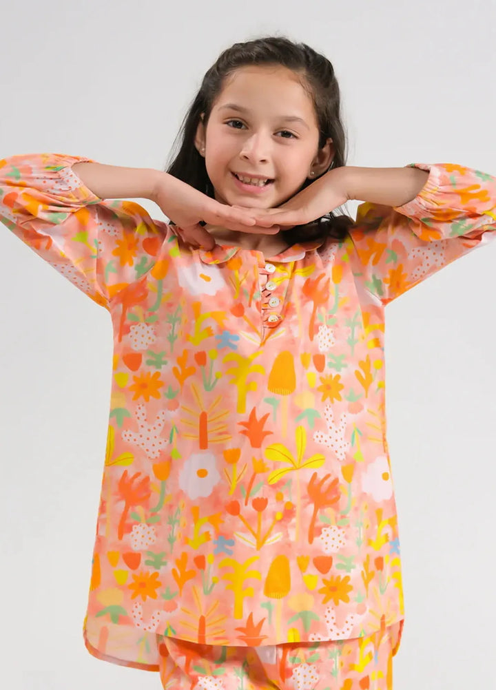 Sprinkles Pret Printed Cotton 2 Piece Suit SPDR666 Sunset Glow