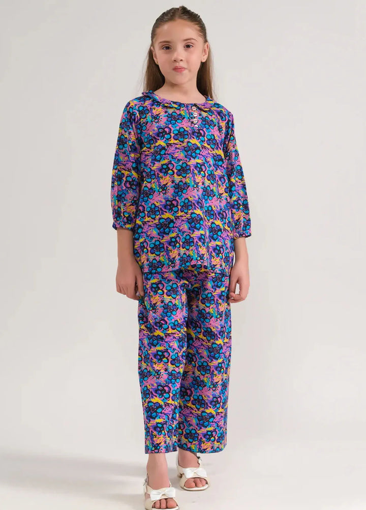 Sprinkles Pret Printed Cotton 2 Piece Suit SPDR667 Twilight Petals