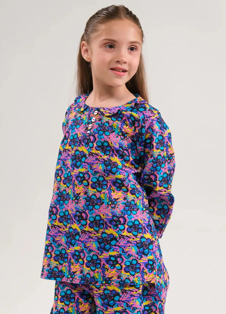 Sprinkles Pret Printed Cotton 2 Piece Suit SPDR667 Twilight Petals