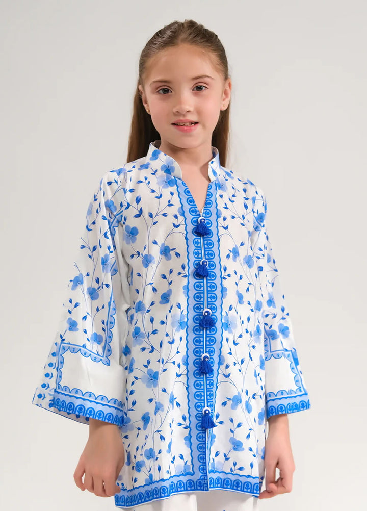 Sprinkles Pret Printed Poly Lawn 2 Piece Suit Blue Blossom